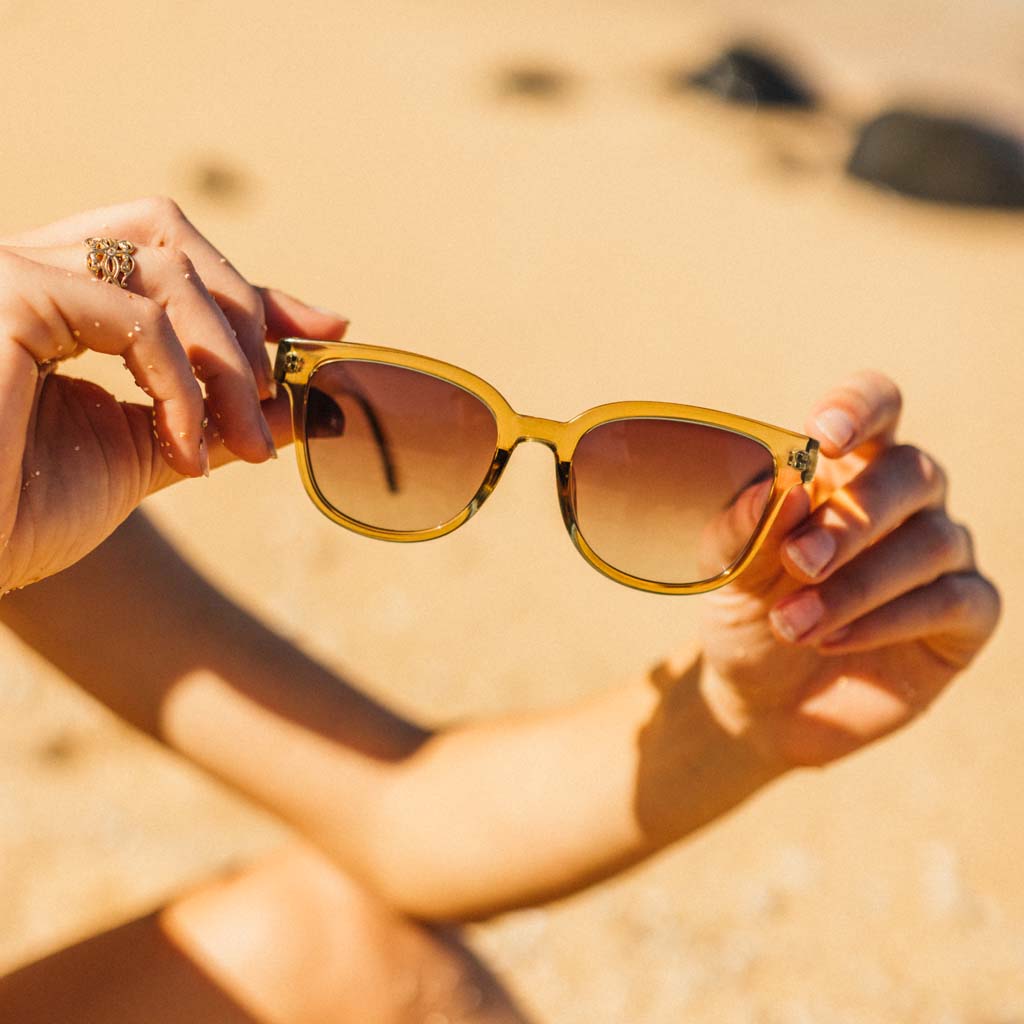 Miho Sunski SUN-MI-SSE Sunglasses One Size / Seaweed Sepia