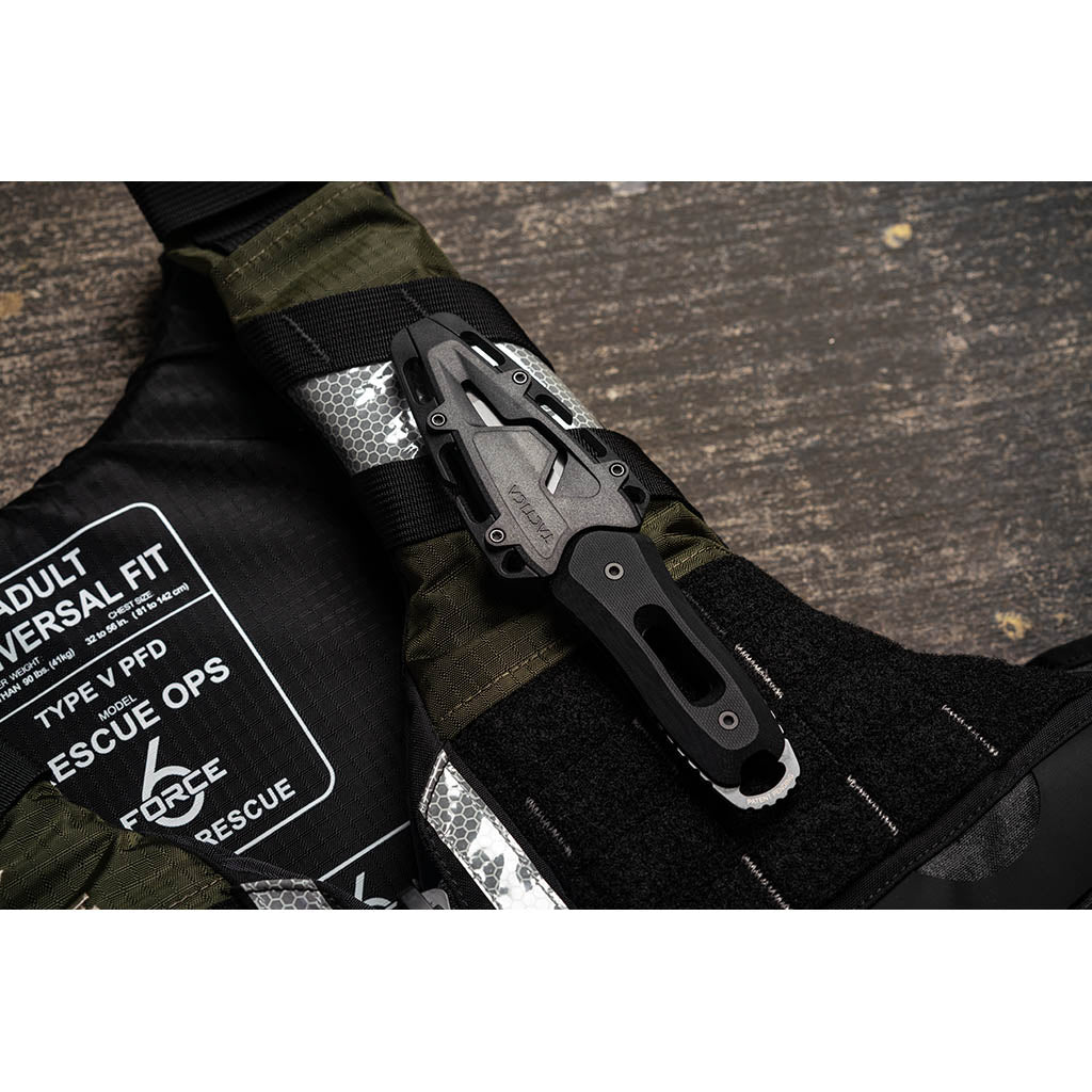 K.220 Search & Rescue Knife | Compact TACTICA TCK0220CB-BLKBLK Knives One Size / Black - Blunt
