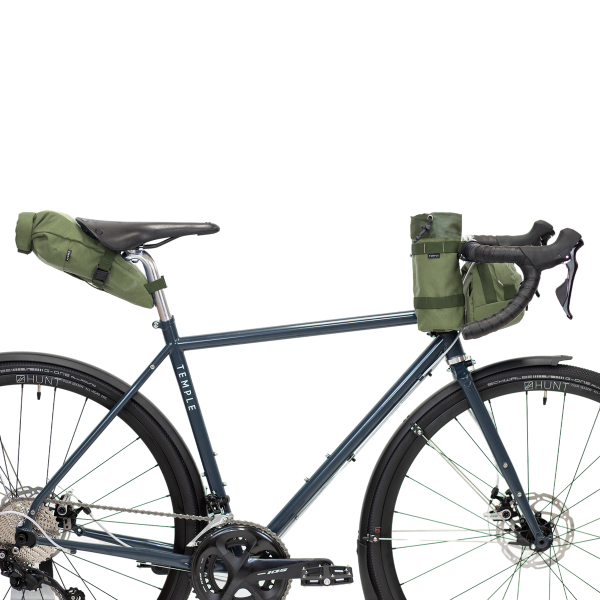 Bar Bag Temple Cycles TS-BAR-OLI Bike Bags 2L / Olive Green