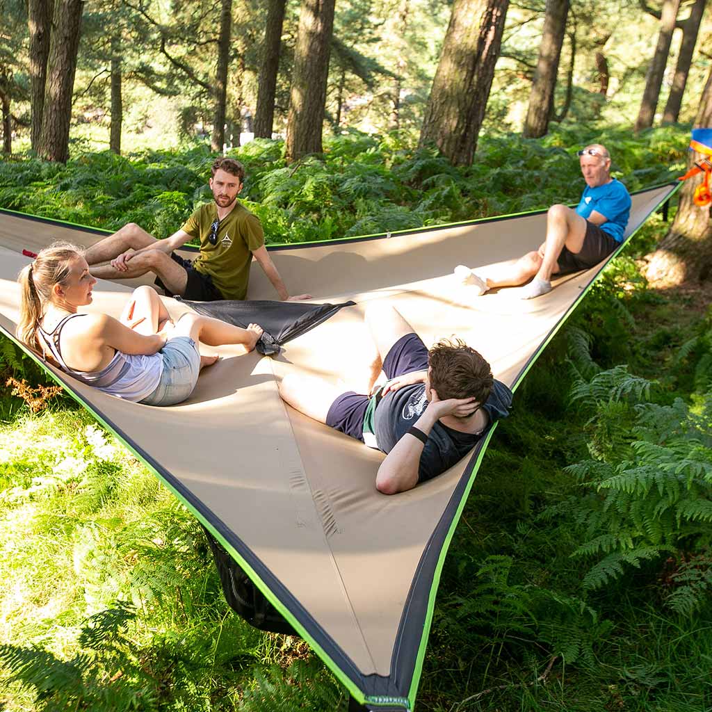 Tentsile | Safari Trillium XL Hammock | 6 Person | Beige/Brown