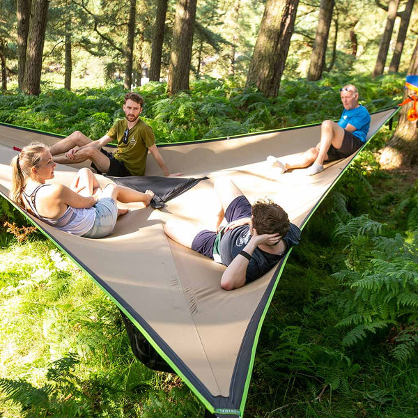trillium hängematte Tentsile | Safari Trillium XL Hammock | 6 Person | Beige/Brown