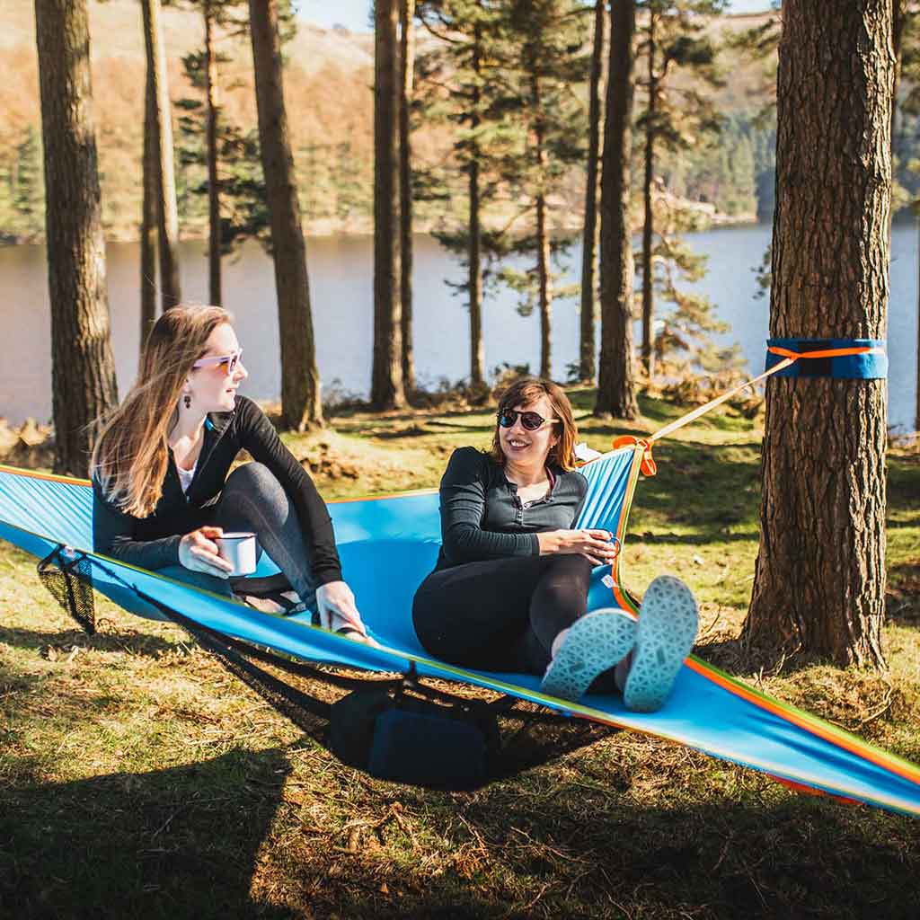 Tentsile | T-Mini Hammock | 2 Person | Couples' Hammock | Blue Fabric