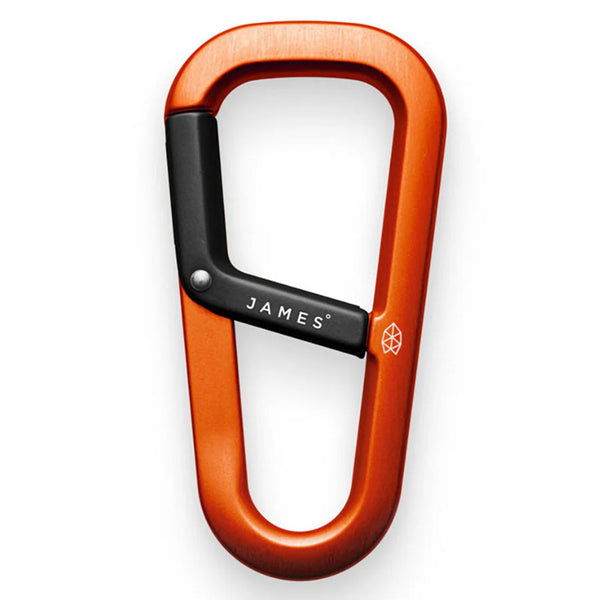 The James Brand | Hardin | Keyring Carabiner | Orange/Black