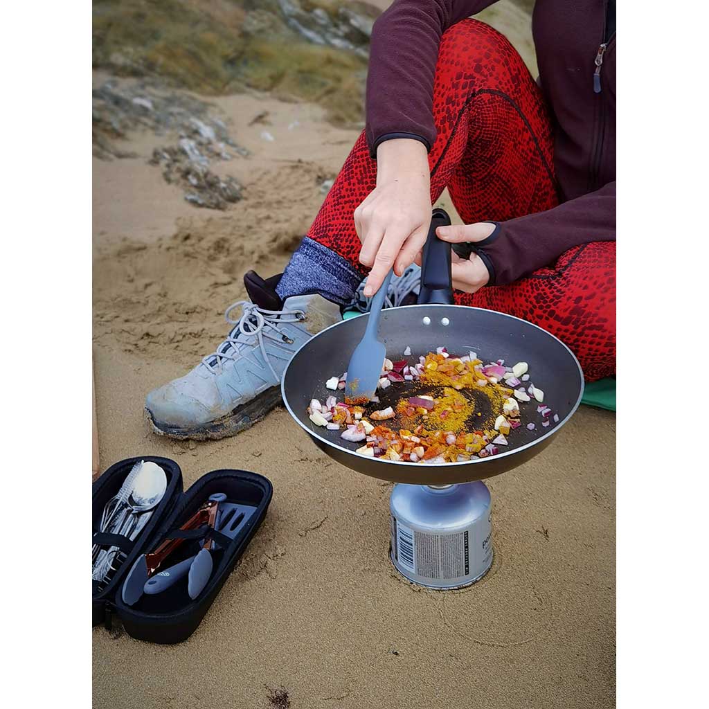 Cooking and Cutlery Kit The Nomads Kitchen TNK003 Cutlery Sets 2 Person / Black