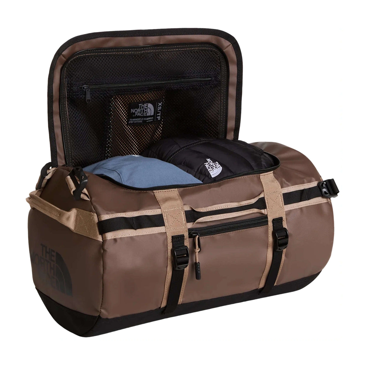 Base Camp Duffle - S The North Face NF0A52STXE7-OS Duffle Bags 50L / Smokey Brown/TNF Black/Garnet