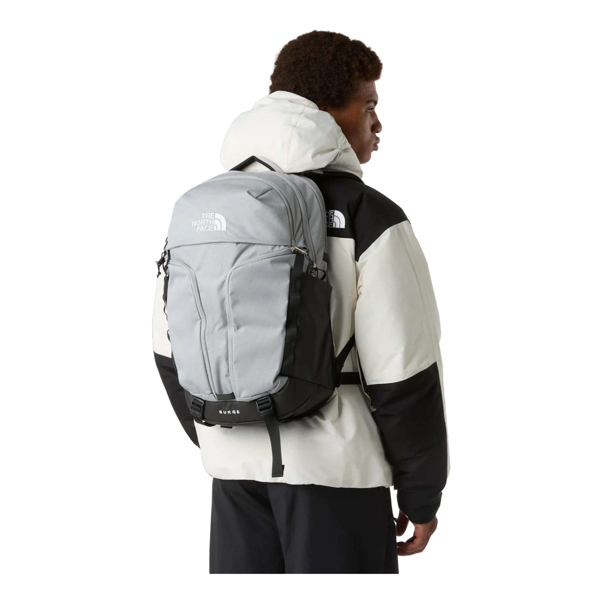 Surge Backpack The North Face NF0A52SG4S6-OS Backpacks 31L / Meld Grey Dark Heather/TNF Black/NPF