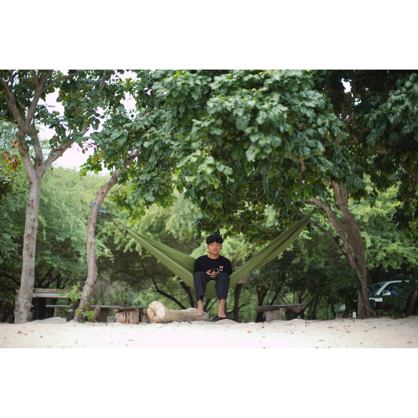 Compact Hammock Ticket To The Moon TMC85 Hammocks 320 x 155 cm / Leaf Green