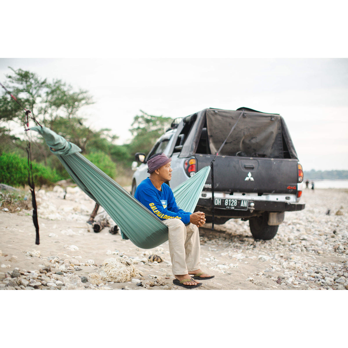 Compact Hammock Ticket To The Moon TMC89 Hammocks 320 x 155 cm / Petrol Green