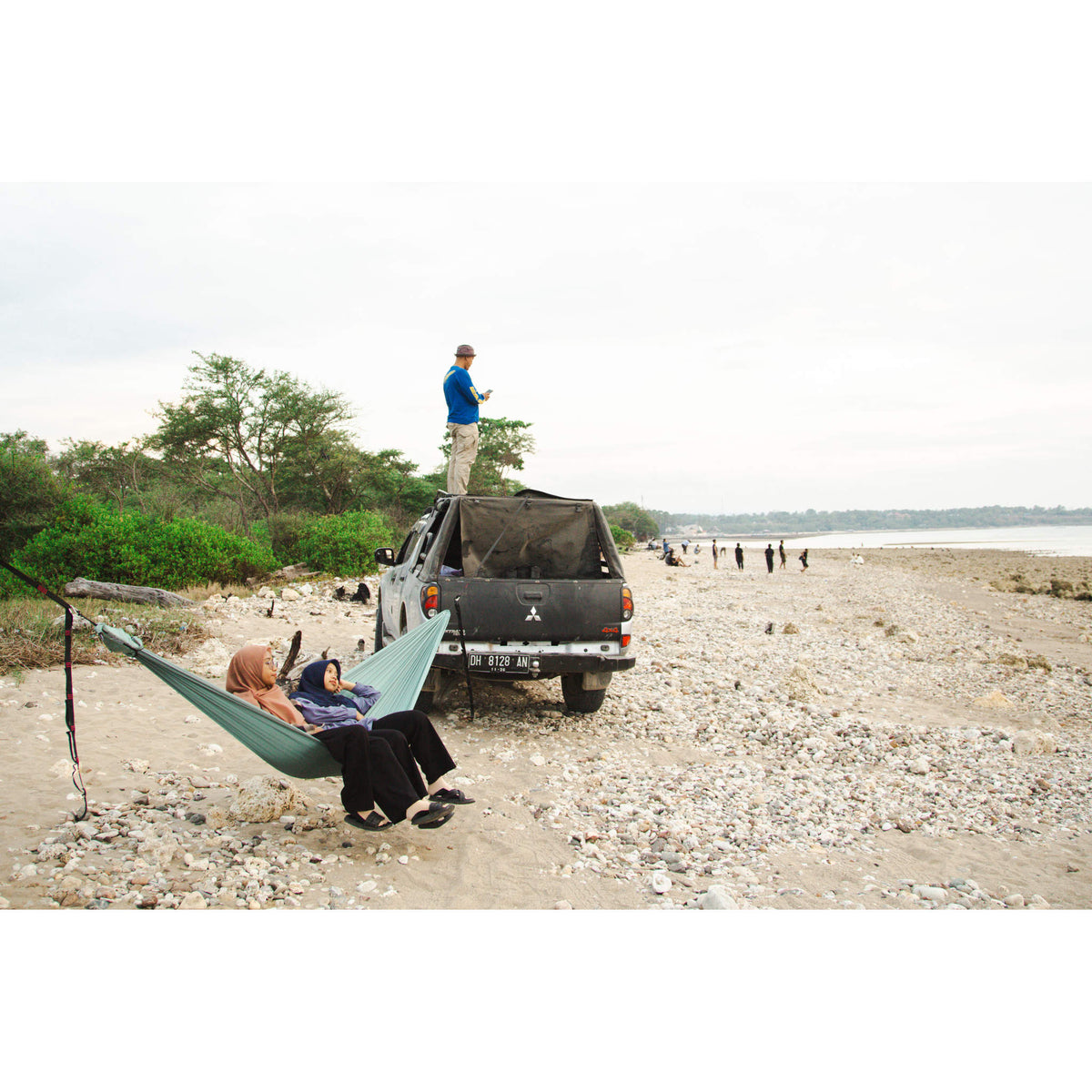 Compact Hammock Ticket To The Moon TMC89 Hammocks 320 x 155 cm / Petrol Green