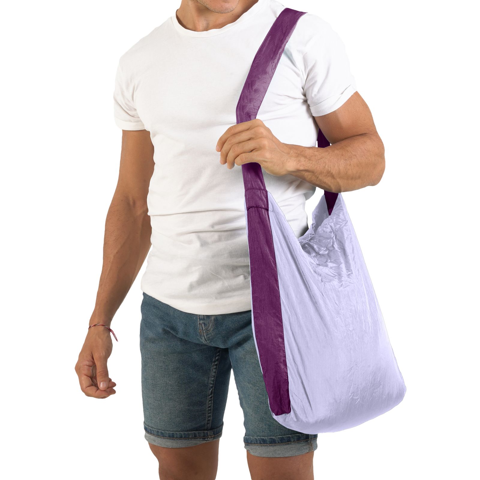 Eco Bag Ticket To The Moon TMEBM1978 Tote Bags 15L / Light Purple/Plum