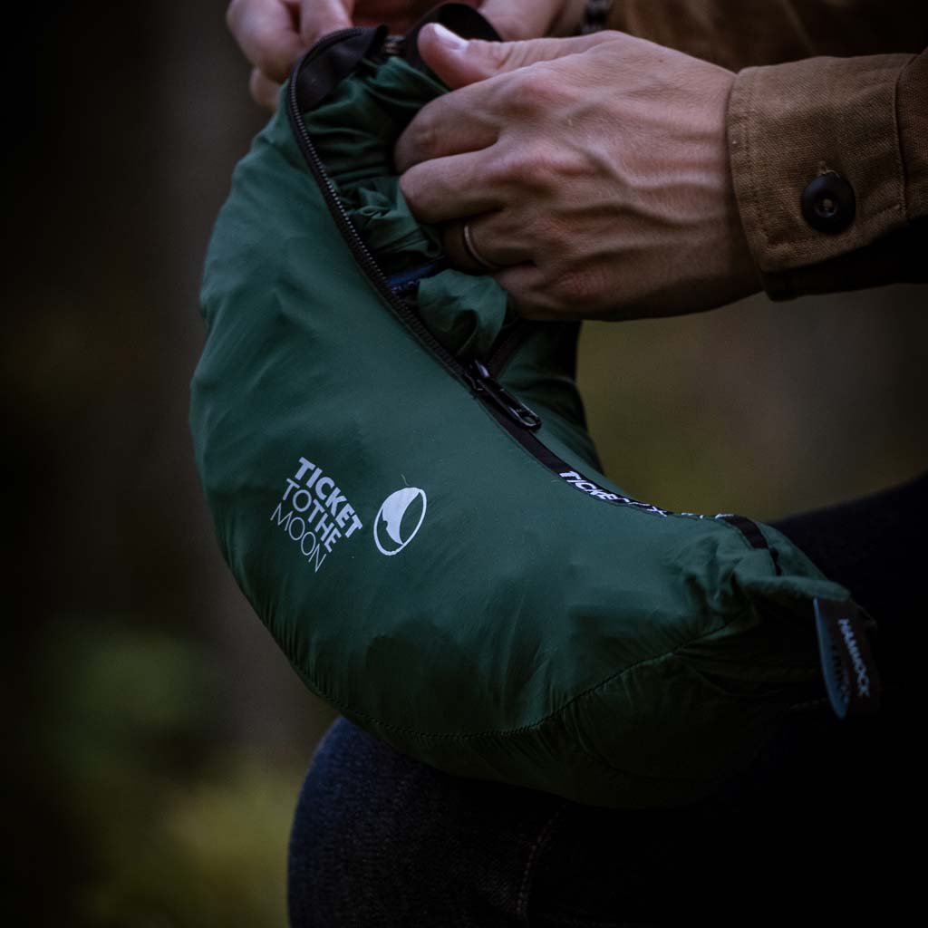 Lightest Pro Hammock Ticket To The Moon TMLPROR51 Hammocks 325 x 140cm / Forest Green