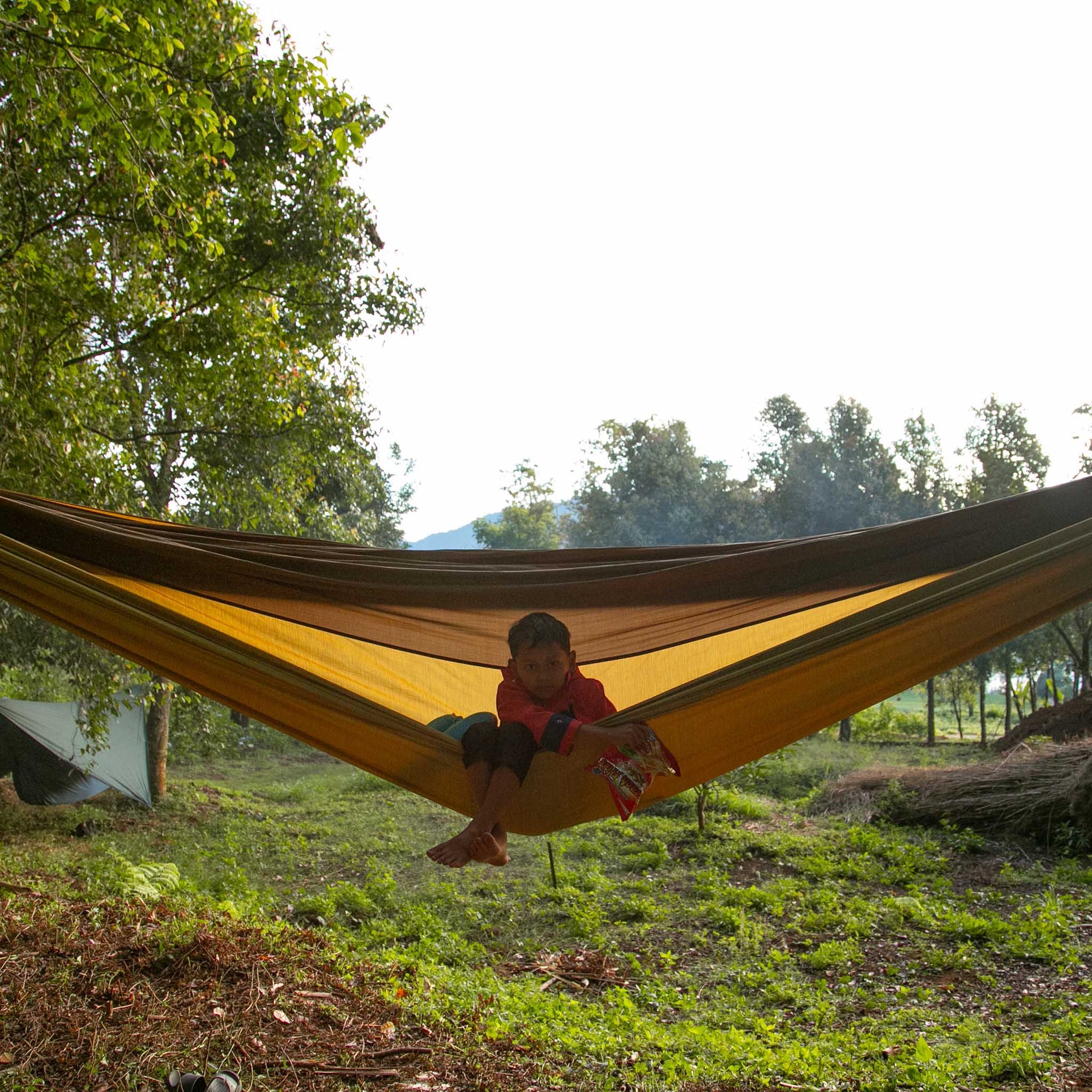 Ticket To The Moon | Mammock Hammock | Group Hammock | Brown/Gold