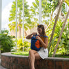 Mini Backpack Ticket To The Moon TMMBP3935 Backpacks 15L / Royal Blue/Orange