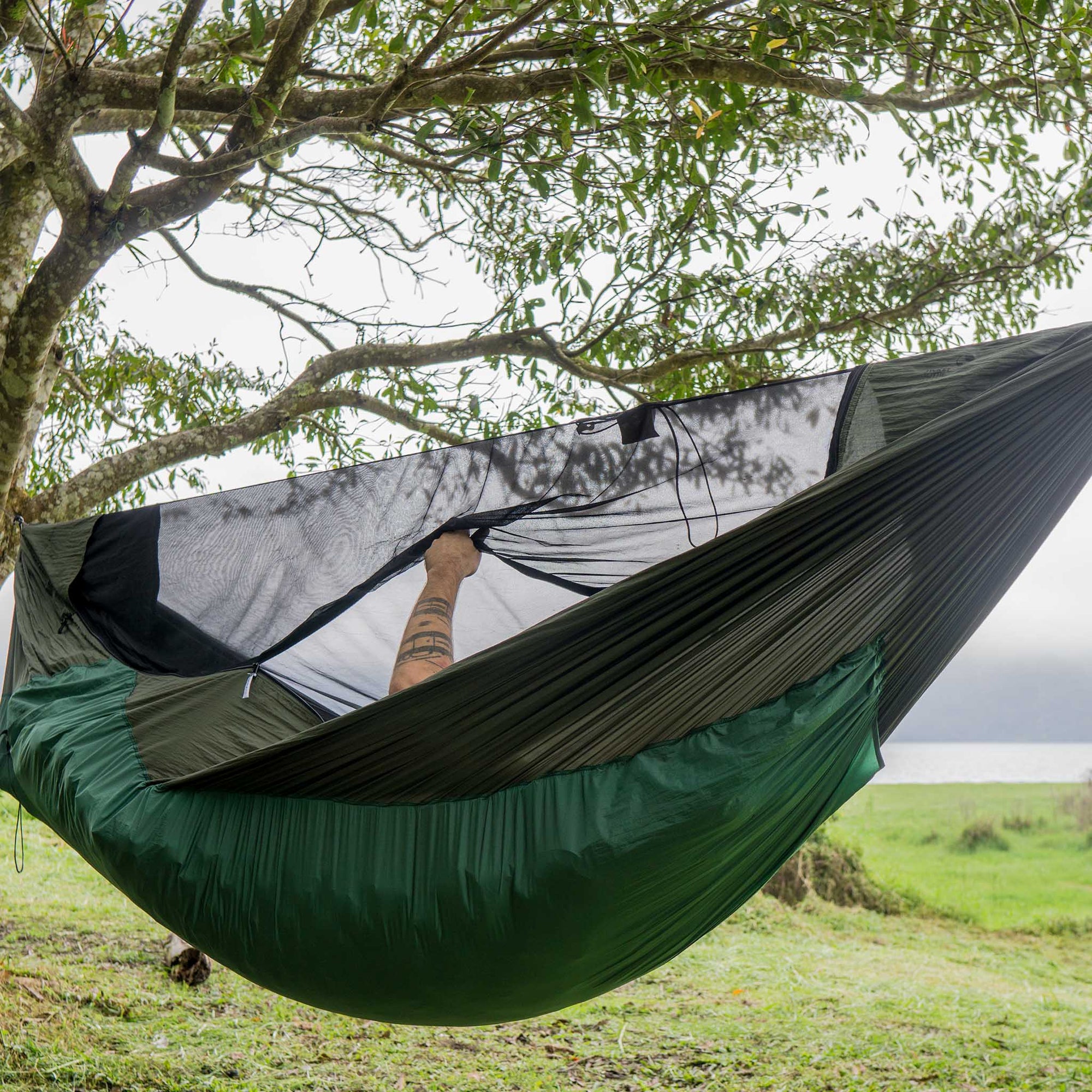 Ticket To The Moon | ProMat Hammock | Camping Hammock | Army Green