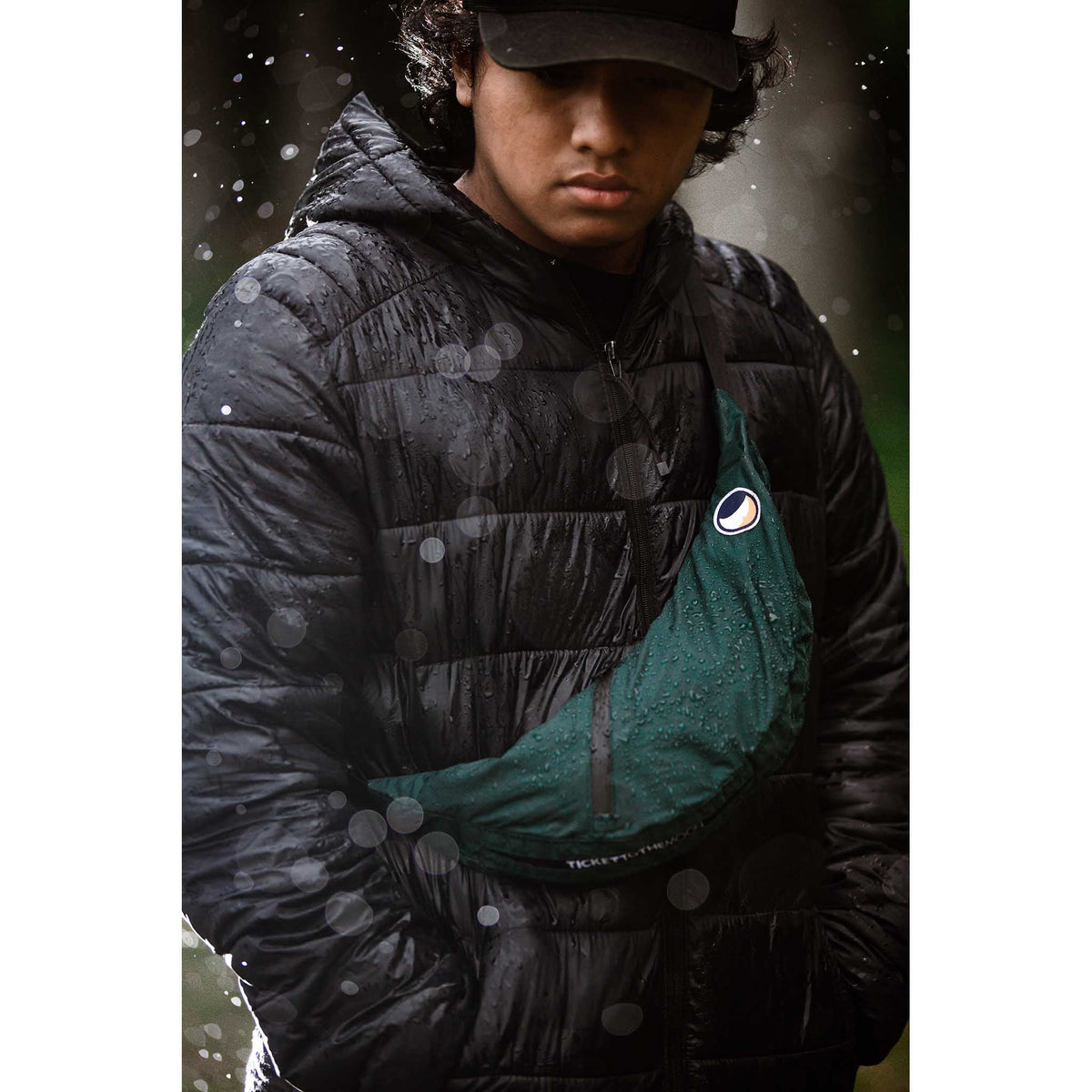 Sling Bag | Water Resistant Ticket To The Moon TMSLBWR105 Sling Bags One Size / Green