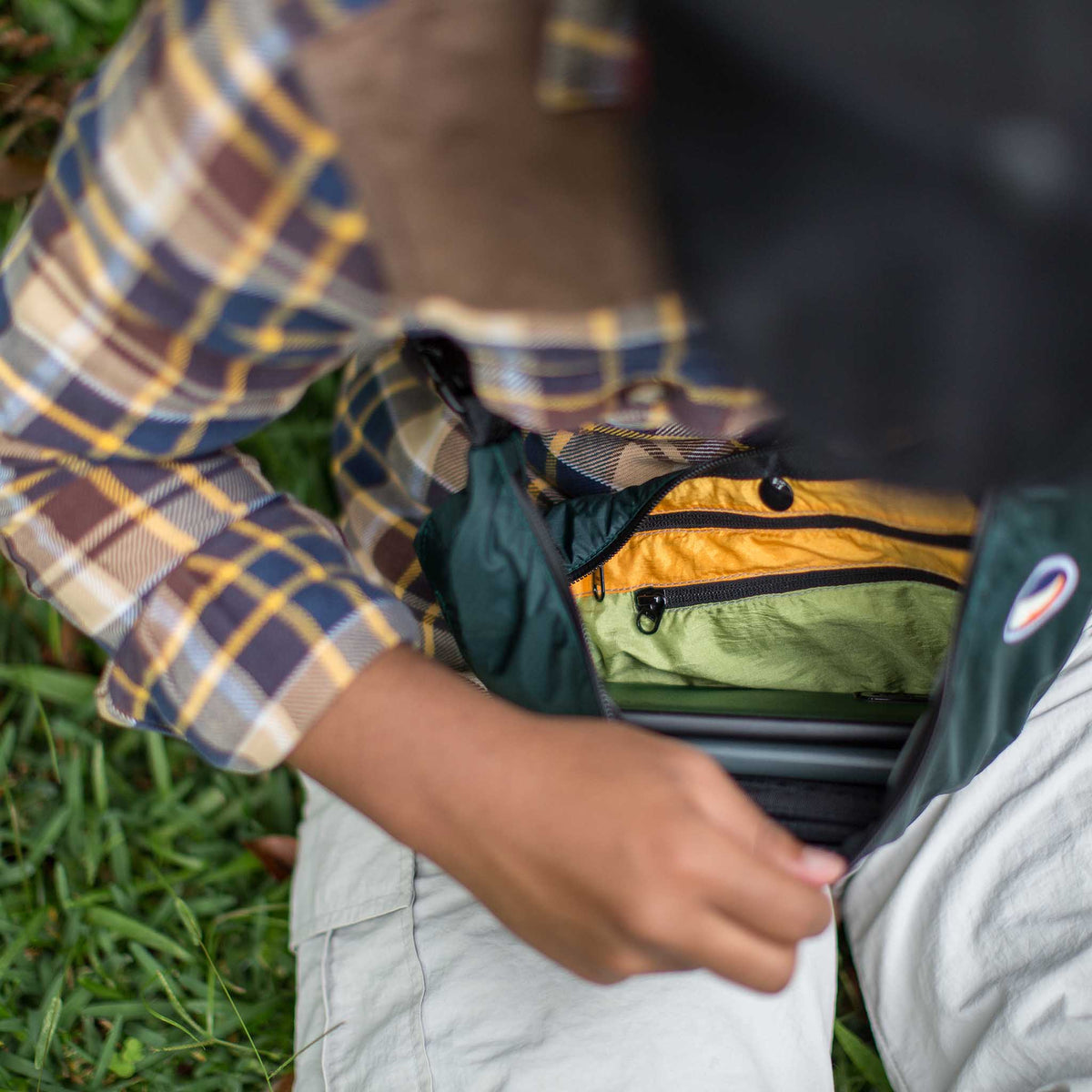 Sling Bag | Water Resistant Ticket To The Moon TMSLBWR105 Sling Bags One Size / Green