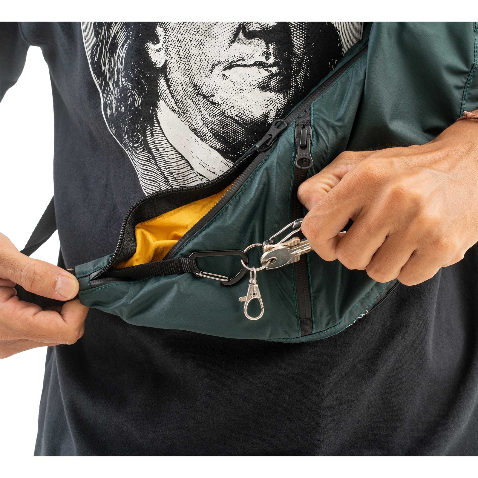Sling Bag | Water Resistant Ticket To The Moon TMSLBWR105 Sling Bags One Size / Green