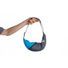 Upcycled Sling Bag Ticket To The Moon TMSLB0315 Sling Bags One Size / Dark Grey/Aqua