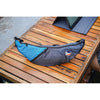 Upcycled Sling Bag Ticket To The Moon TMSLB0315 Sling Bags One Size / Dark Grey/Aqua
