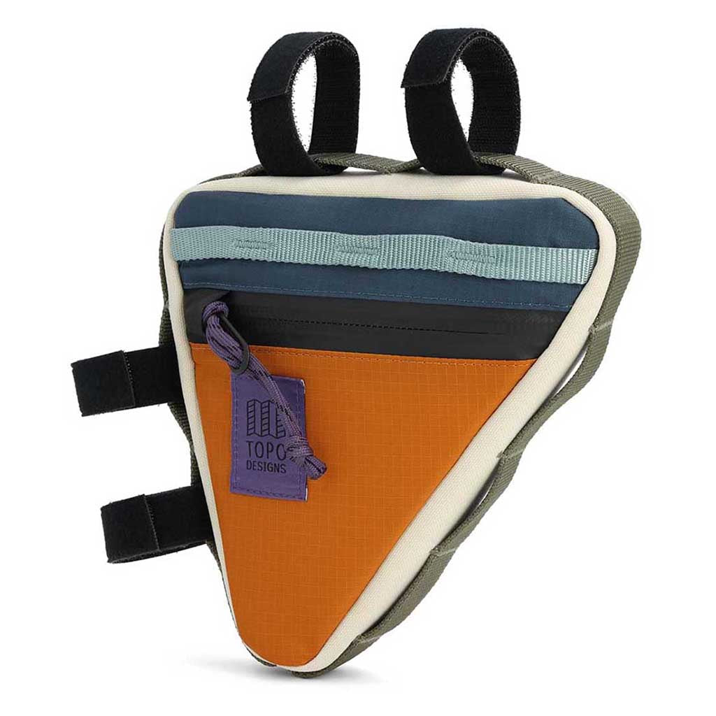 Topo Designs Frame Bike Bag Pond Blue/Spice WildBounds UK