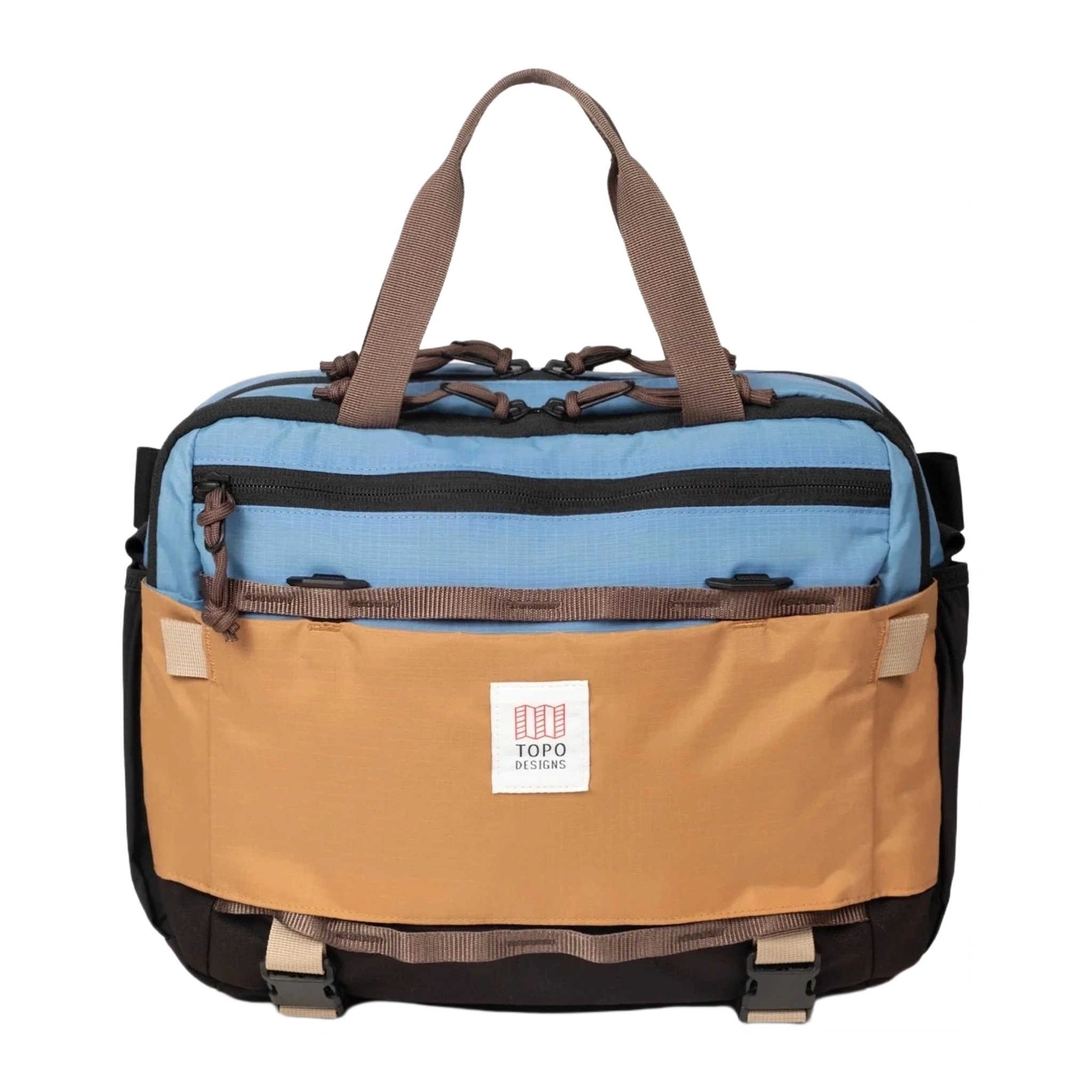 Topo Designs | Mountain Cross Pack | Waist Pack | River Blue/Brown