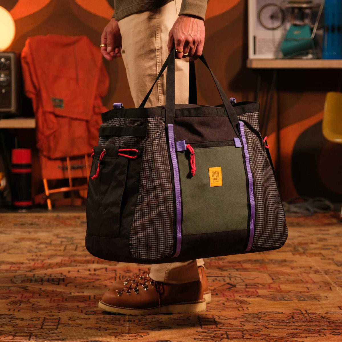 Mountain Gear Bag Topo Designs 932428523000 Duffle Bags 48L / Very Peri/Forest