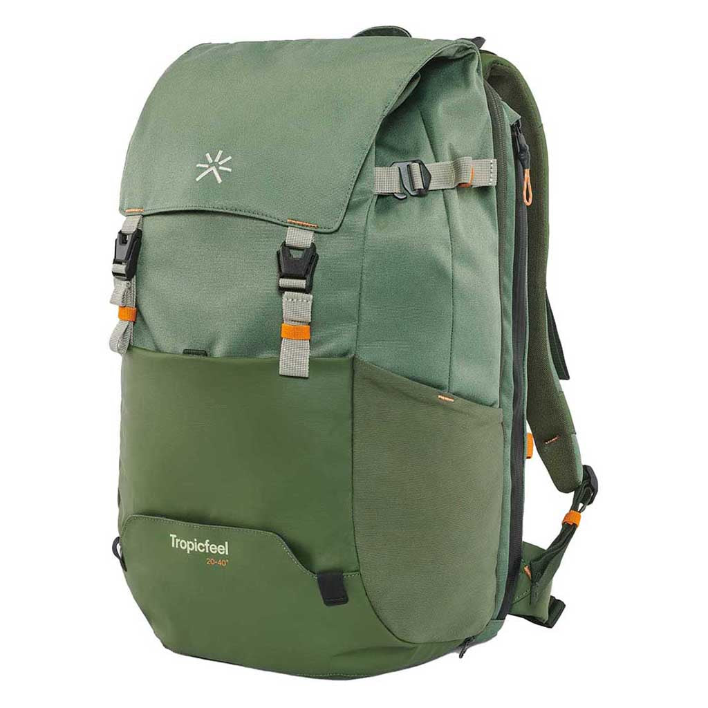Tropicfeel Shell Backpack Weekend Break Bag Bronze Green