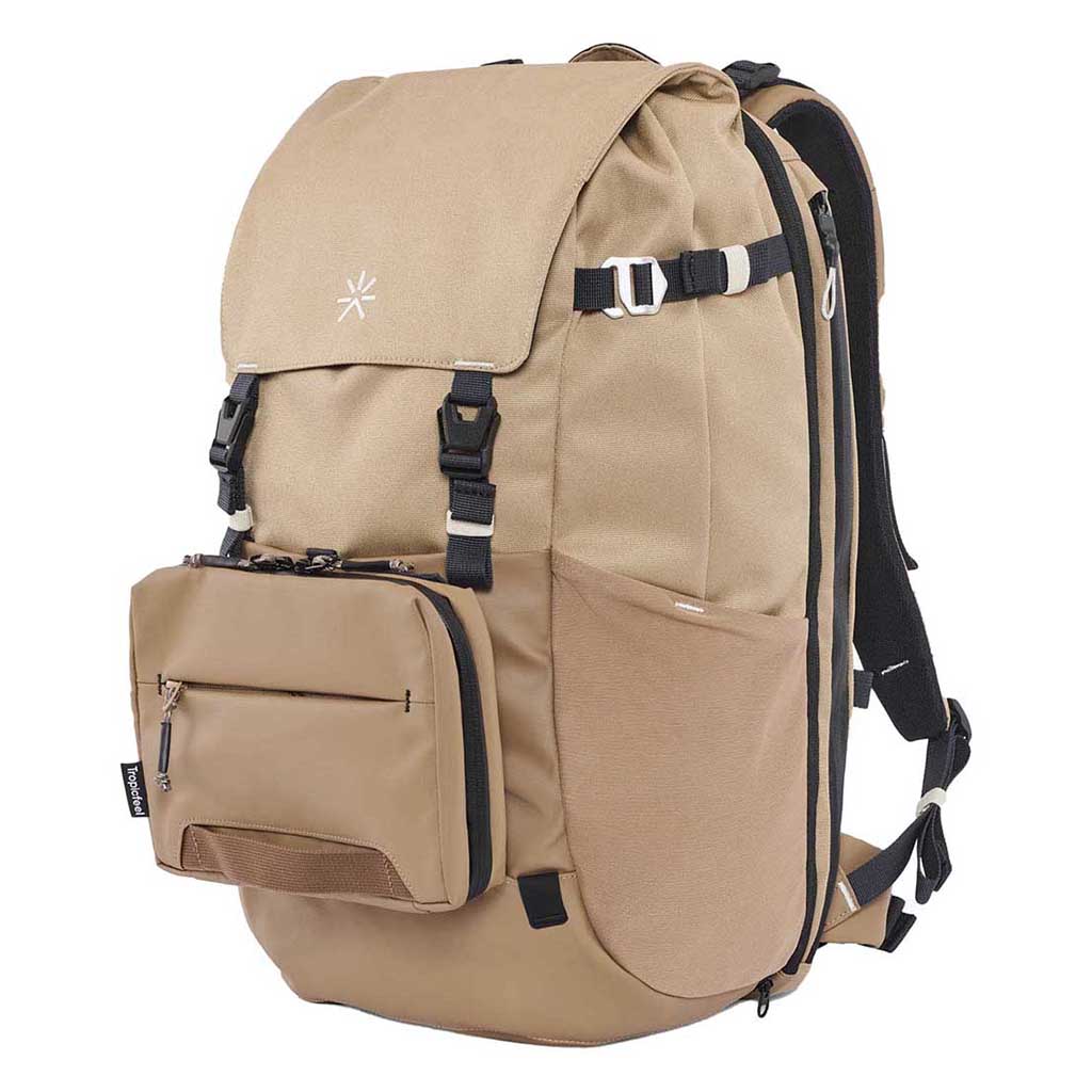 Tropicfeel Shell Backpack Weekend Break Bag Desert Brown