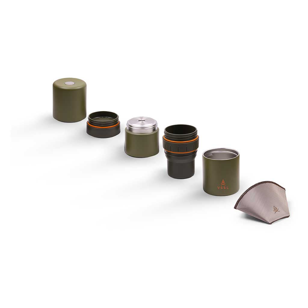 Nest Pour-Over Kit VSSL B144301-000 Coffee Makers One Size / Deep Moss