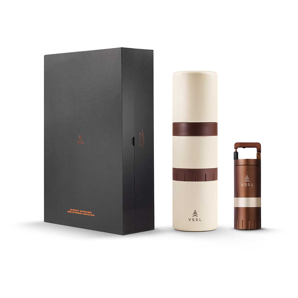 Nest Pour-Over Kit + Java G25 Grinder Gift Set VSSL B145251-000 Coffee Makers One Size / Cream/Coffee