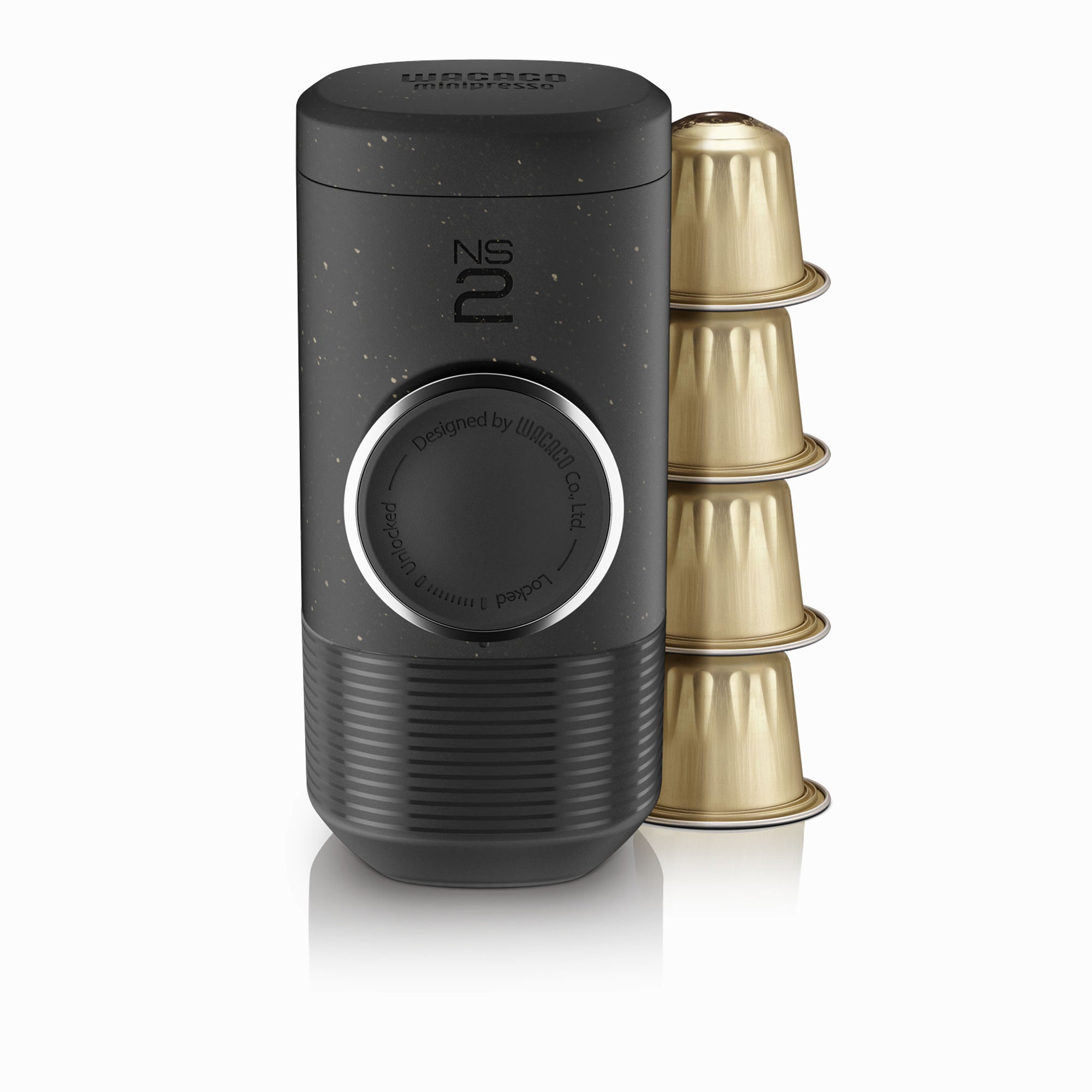 Wacaco | Minipresso NS2 | Portable Espresso Maker | Coal Black