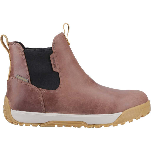 Xtratuf Leather Ankle Deck Boots For Men - Taupe, Waterproof, Slip-Resistant, With Breathable Liner