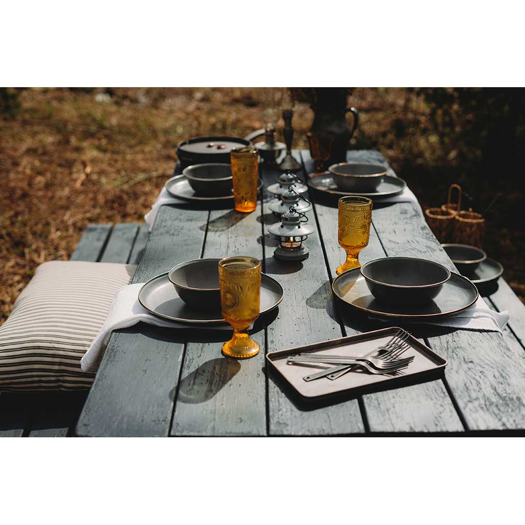 Enamel Bowls | Set of 2 Barebones Living CKW-357 Bowls One Size / Slate Grey