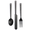 Matte Flatware | Set of 2 Barebones Living CKW-370 Cutlery Sets One Size / Slate Grey
