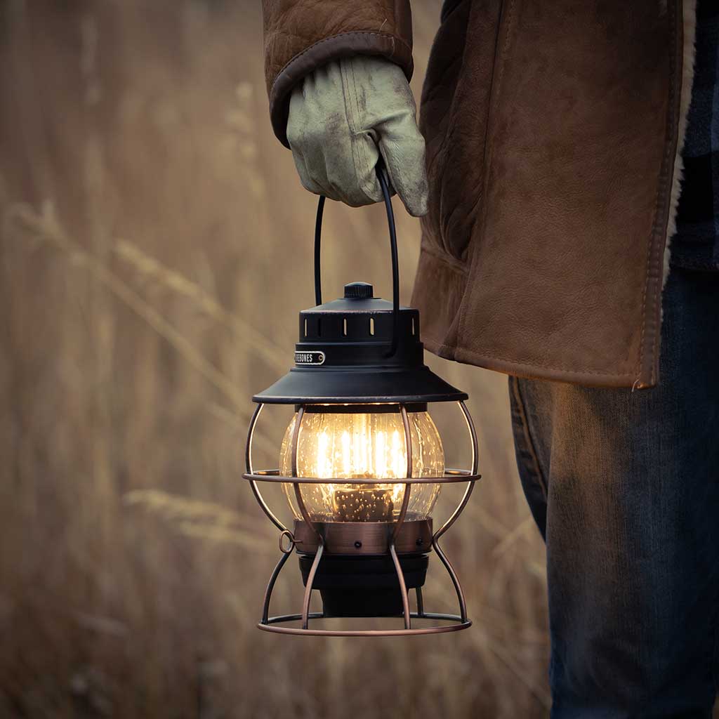 Railroad Lantern Barebones Living LIV-280 Lanterns One Size / Antique Bronze