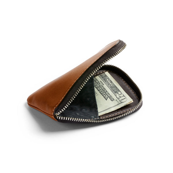 Bellroy | Card Pocket | Zip Around Wallet w/ Coin Pocket | Caramel