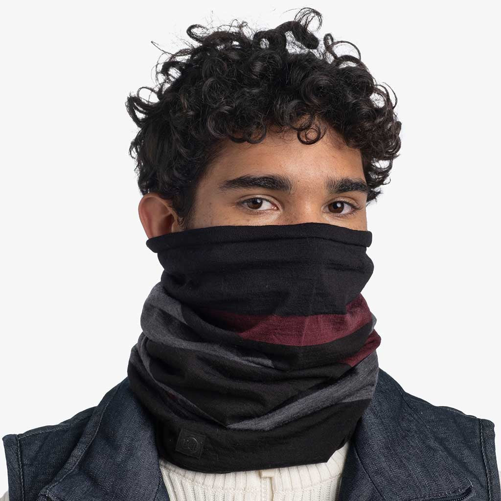 BUFF Merino Move Merino Wool Neck Gaiter Black WildBounds