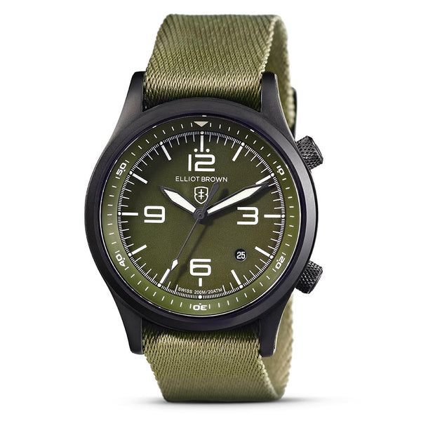 Canford | 202-024-N08 Elliot Brown 202-024-N08 Watches One Size / Olive Green