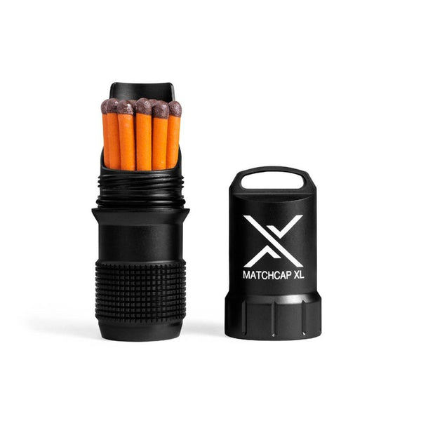 Matchcap XL Exotac EXOMATCHXL-BLK Firestarters One Size / Black