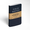 Memo Book | Dot-Graph | 3-Pack Field Notes FN-33 Notebooks 3 Pack / Black