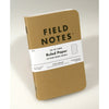 Original Ruled 3-Pack Field Notes FN-02 Notebooks 3 Pack / Brown