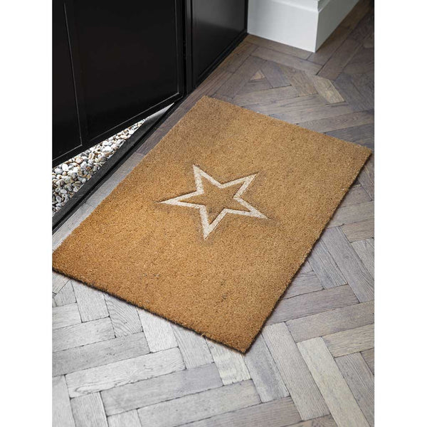 Garden Trading Embossed Star Doormat Coir Doormat WildBounds UK