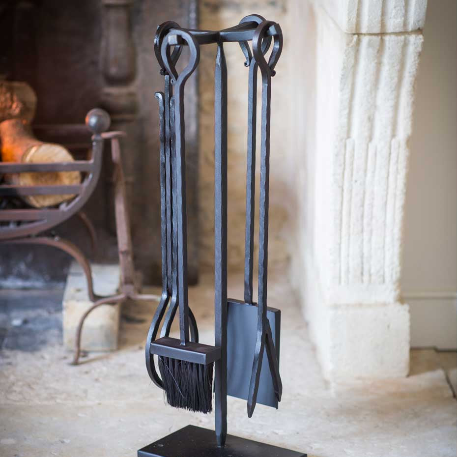 Fireside Tools | Set of 4 Garden Trading FIRE02 Fireside Tools One Size / Black