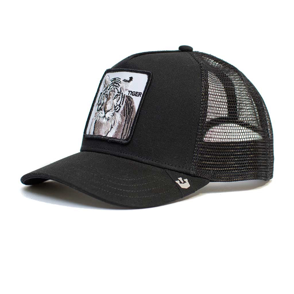 Goorin White Tiger Trucker Hat Black WildBounds UK