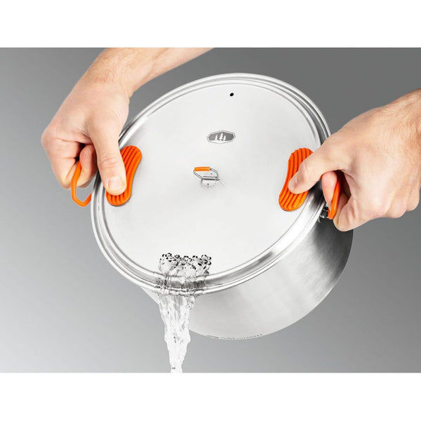 ■新品■GSI OUTDOOR GLACIER STAINIESS KETTLE■ジーエスアイ　グレイシャー　ケトル　1L■オールステンレス　焚き火に！ GSI Outdoors Glacier Stainless Steel Kettle : : Sports