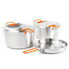 Glacier Stainless Base Camper GSI Outdoors GSI-68184-1 Camp Cook Sets Large / Stainless