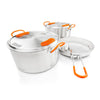 Glacier Stainless Base Camper GSI Outdoors GSI-68183-1 Camp Cook Sets Medium / Stainless