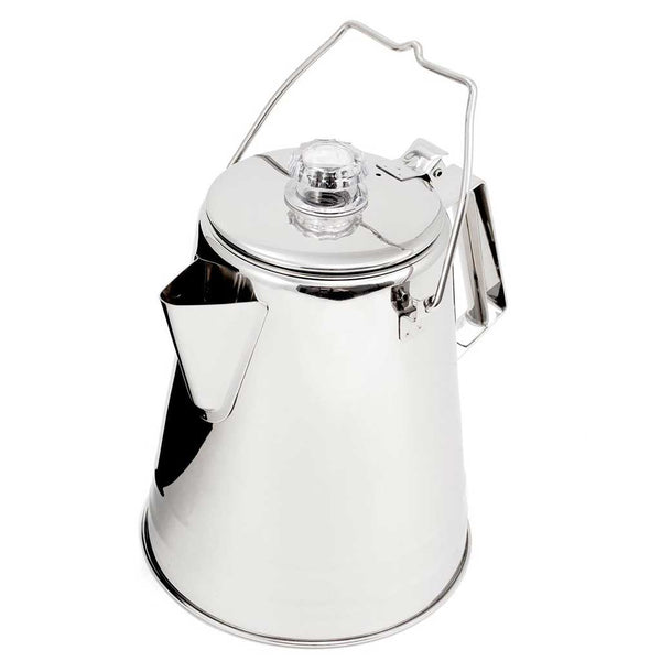 Glacier Stainless Perc GSI Outdoors GSI-65014-1 Coffee Makers 14 Cup / Polished