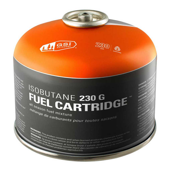 Isobutane Fuel Canister GSI Outdoors GSI-56022-6 Stove Fuel 230g / Grey