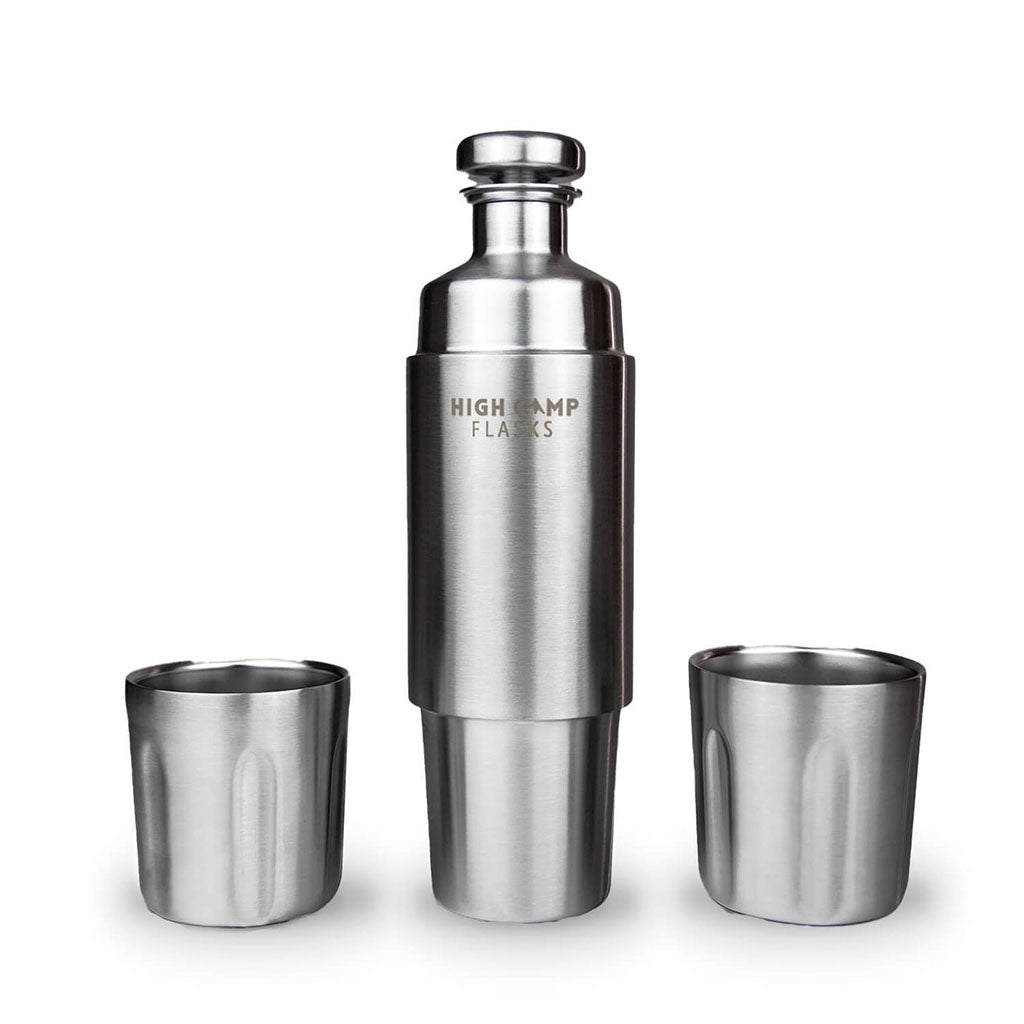 High Camp Torch Pocket Flask - Gunmetal, Bar & Entertainment